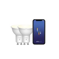 LED-Leuchtmittel Smart x 2, GU10, 380lm, We - 4.5W ,2200-6500K, IP20
