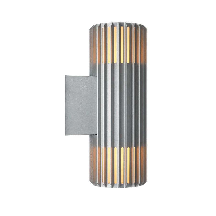 Wandleuchte ALUDRA Double - 2xE27 (exklusiv), max.15W, IP54, aluminium