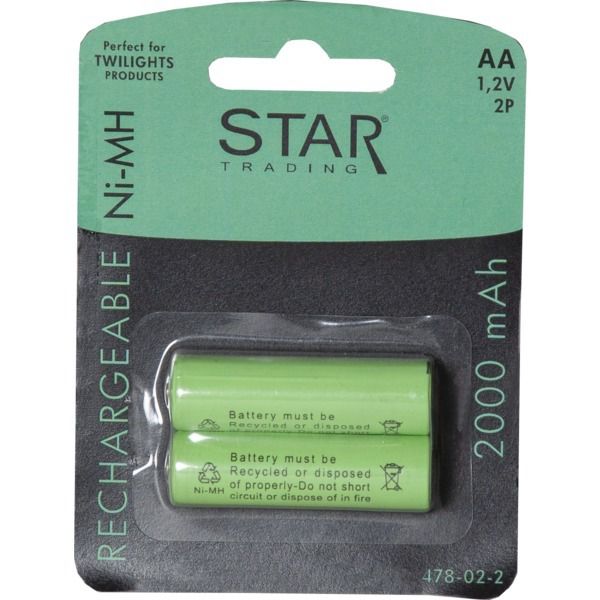 Wiederaufladbare AA - 1,2V 2000mAh Ni-MH