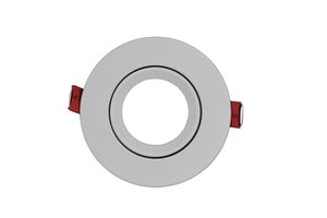 Spot encastré blanc mat Ø80mm - BL=80mm, H=25mm, D=92mm, weiss-matt