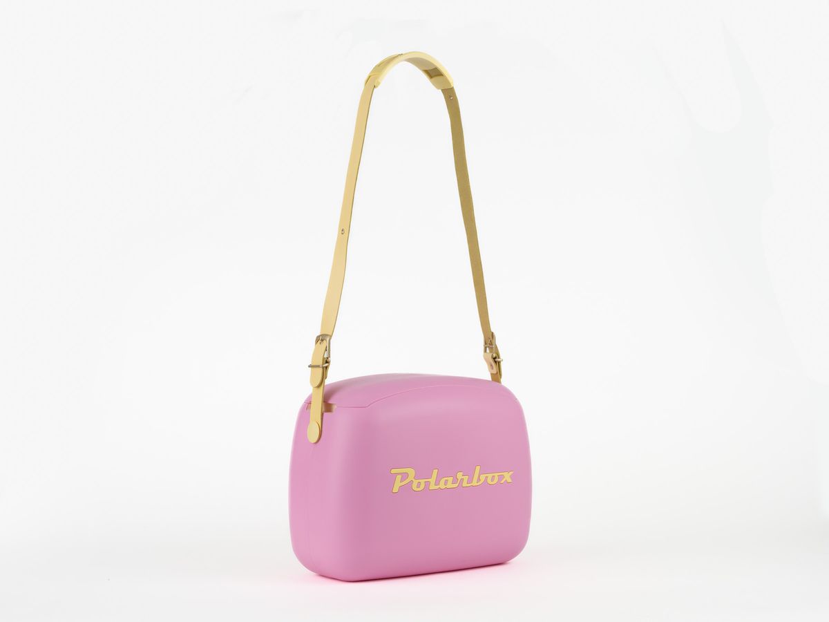 Polarbox CoolerBag bubblegum pink-cyan 6l inkl. 2 Frischhalte-Dosen bubblegum pink & gelb - Kühlbox, 6l, Vintage Design