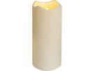 LED Pillar Kerze Paul - Outdoor, Beige, 23cm Höhe, Timerfunktion