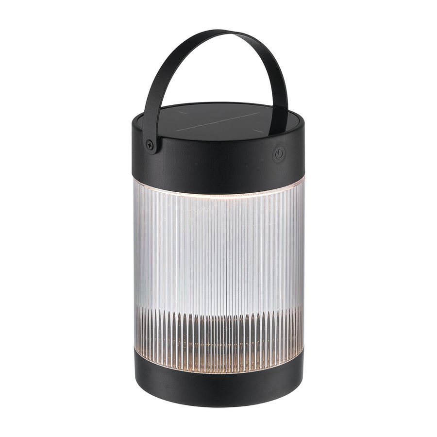 Coupar, Solar-Tischleuchte, Schwarz - LED-Modul 3.2W, IP44, schwarz