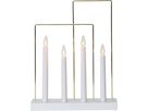 Kerzenständer Glossy Frame - IP20, Neutralweiss, 4 LED's