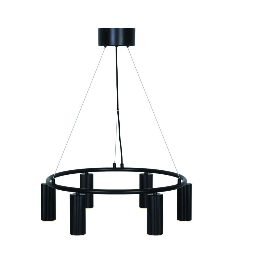 Pendelleuchte Vico chandelier Schwarz - 6x5W, GU10, IP20