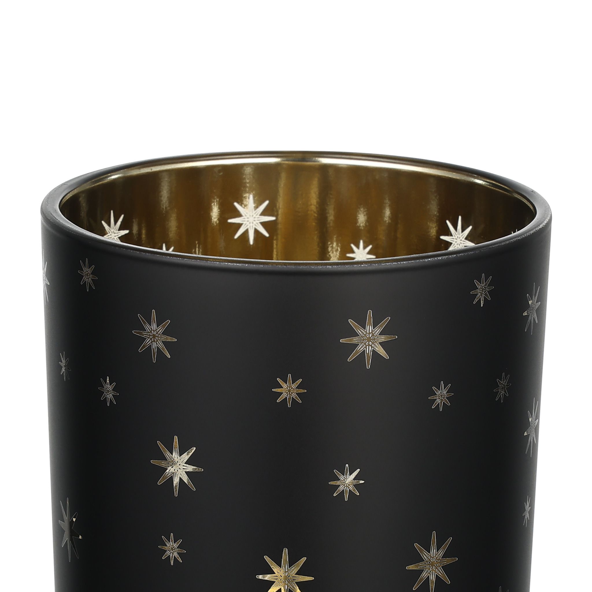 TEELICHTHALTER SW/GOLD Ø88 H-100 LUKUT - TEELICHTHALTER SW/GOLD Ø88 H-100 LUKUT