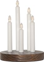 Kerzenleuchter DORIS - IP20, Braun, Warmweiss