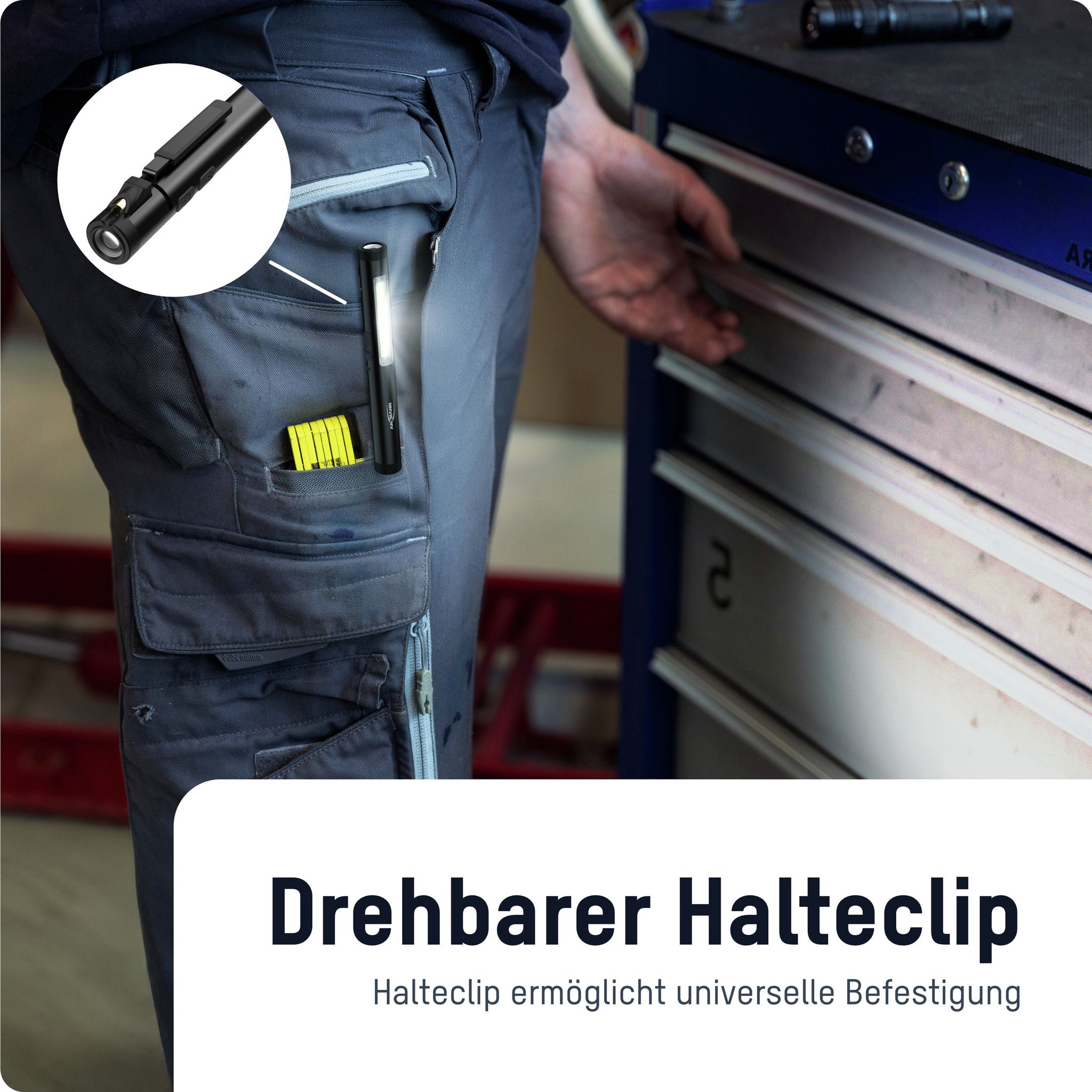 Stiftleuchte Penlight 4in1R - 600lm, IP20, Schwarz