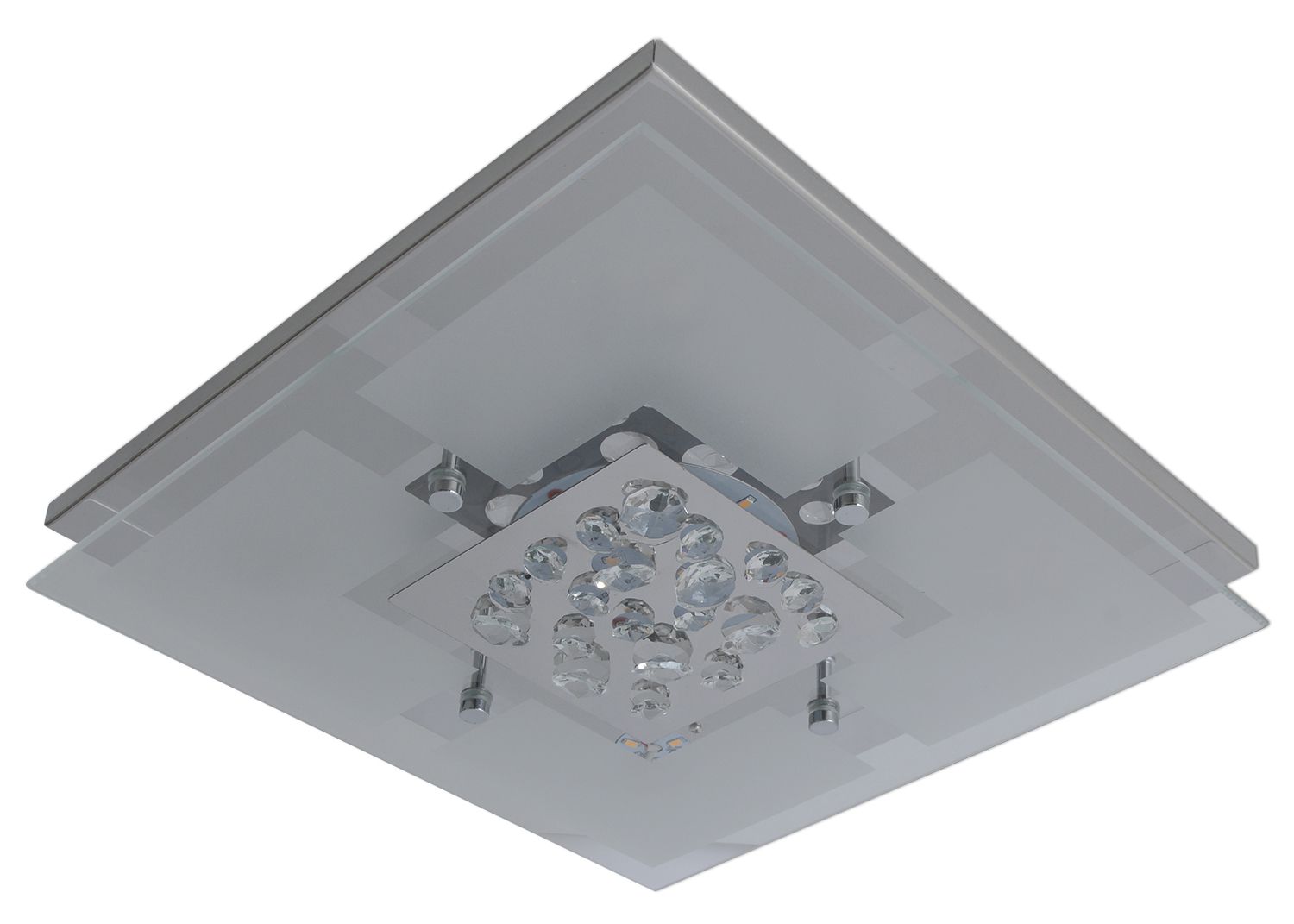 LED Deckenleuchte Chur d:30cm - LED fest verbaut, 3000K, warmweiss
