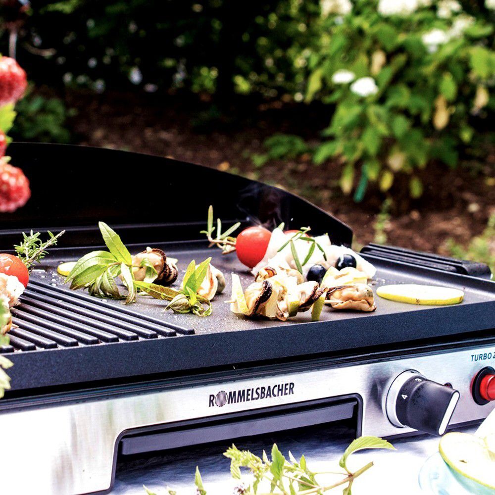 Grill de table BBQ 2003 Gourmet - Tischgrill BBQ, Edelstahl/schwarz, 1900W