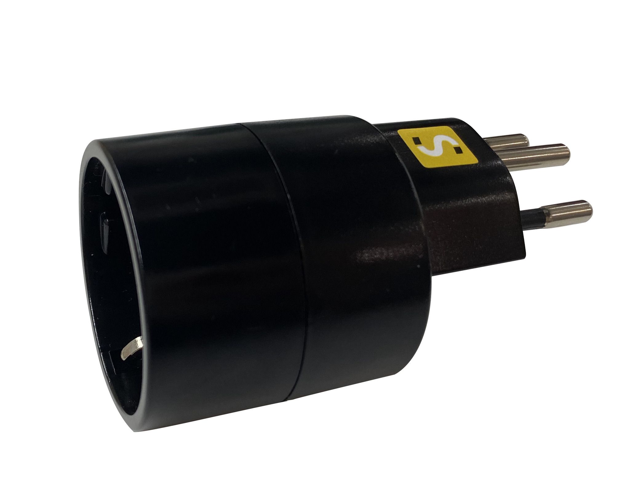 Reiseadapter NO BLOCK - Eingang: Schuko Typ F | Ausgang: Schweiz T12, 10A Sicherung, schwarz, VPE10