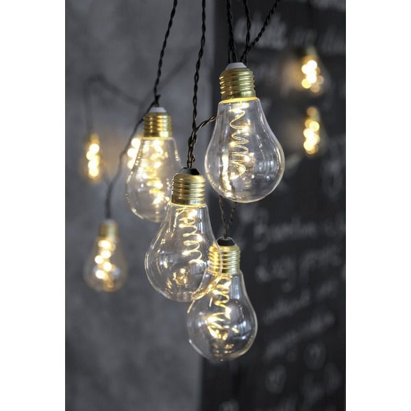 Lichterkette Glow Netzbetrieben - IP44, Warmweiss, 10 LED's, 360cm