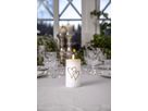 LED Memorial Kerze Flamme Heart - IP44, Warmweiss, 1 LED
