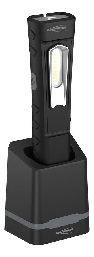 LED Profi-Taschenarbeitsleuchte Worklight Inspection - 3.7V DC (USB) 10W, 1000lm, IP54, max. 46h, 40m, L=256mm. B=37.5mm, H=57.5mm
