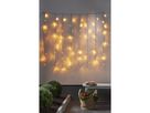 LED golden warmwhite, Vorhang, 80 LEDs - Schwarz, 1970K, 130cm x 130cm
