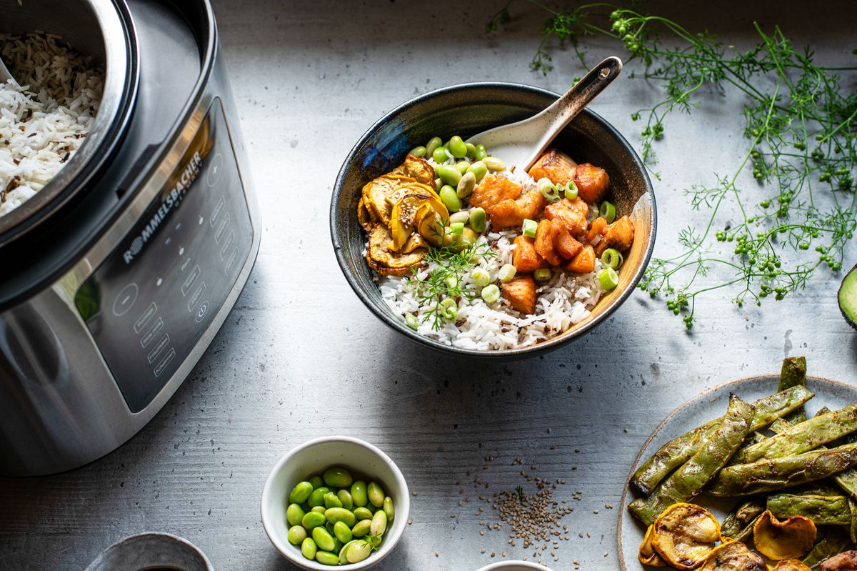 MULTI REISKOCHER MRK 950 - Multireiskocher, Edelstahl/schwarz, 860W