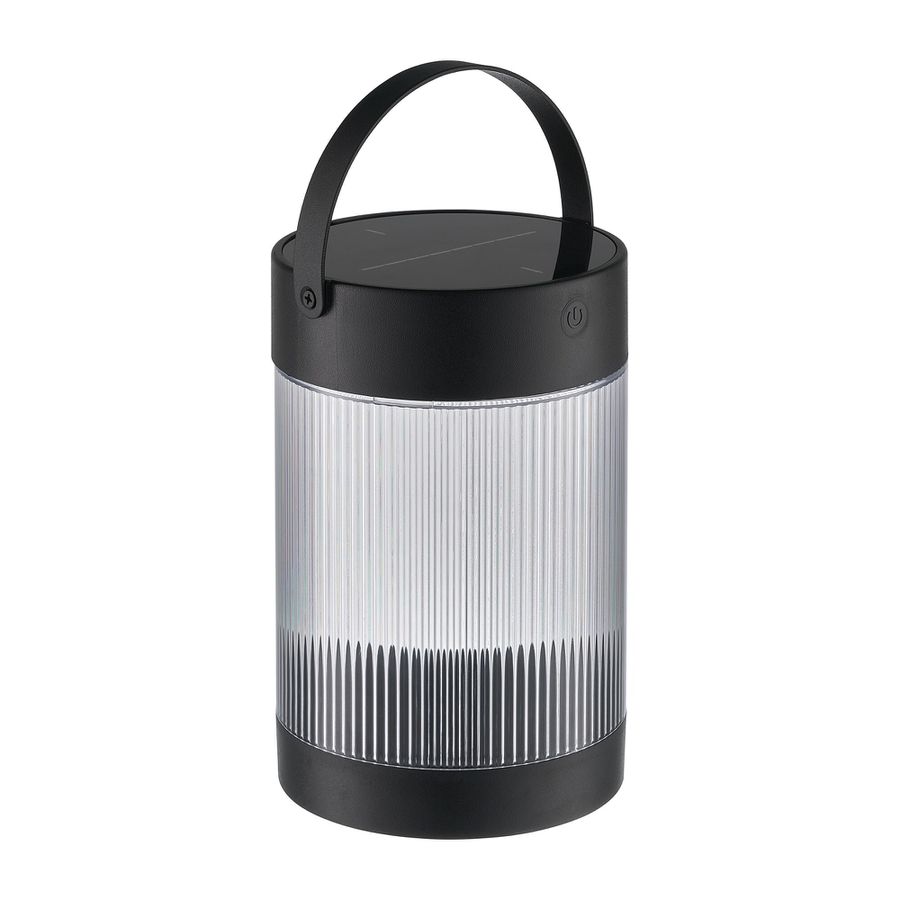Coupar, Solar-Tischleuchte, Schwarz - LED-Modul 3.2W, IP44, schwarz