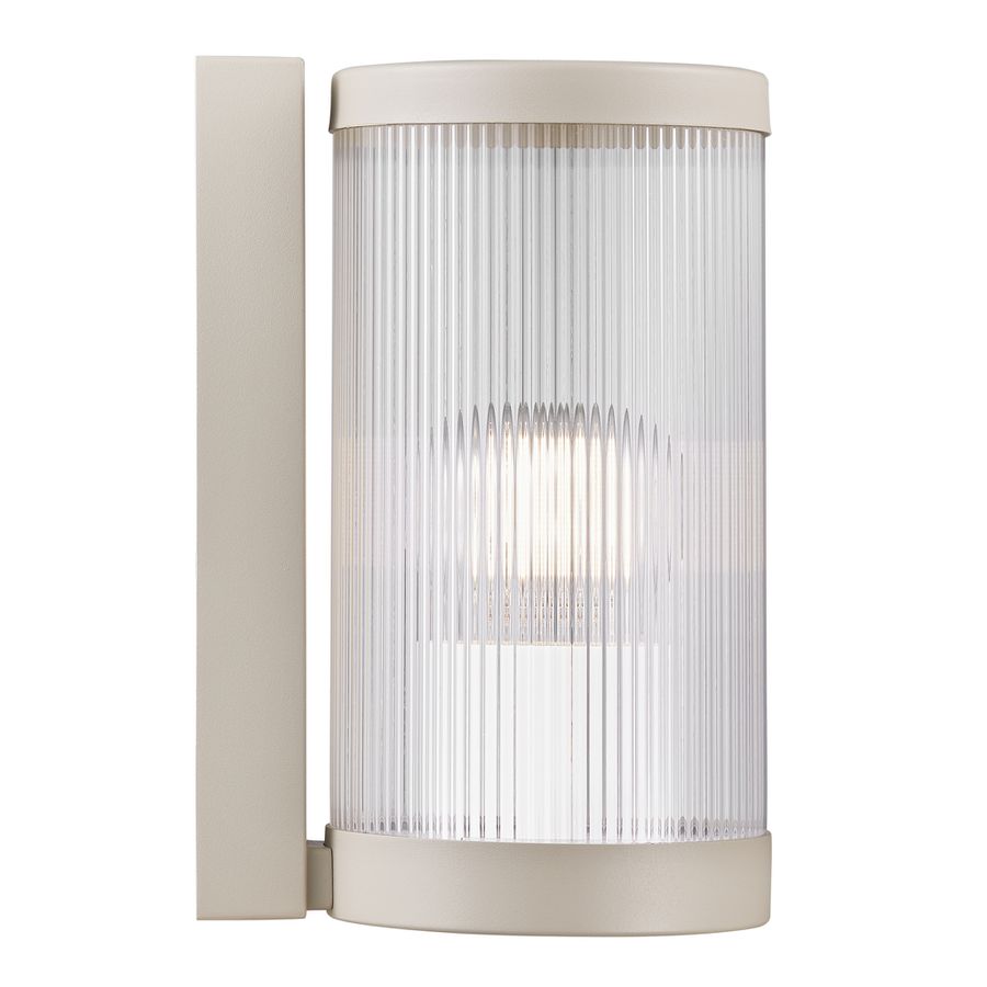 Wandleuchte COUPAR - 1xE27 (exklusiv), max.25W, IP54, sand, dimmbar (optional Leuchtmittel), D=130mm, H=250mm