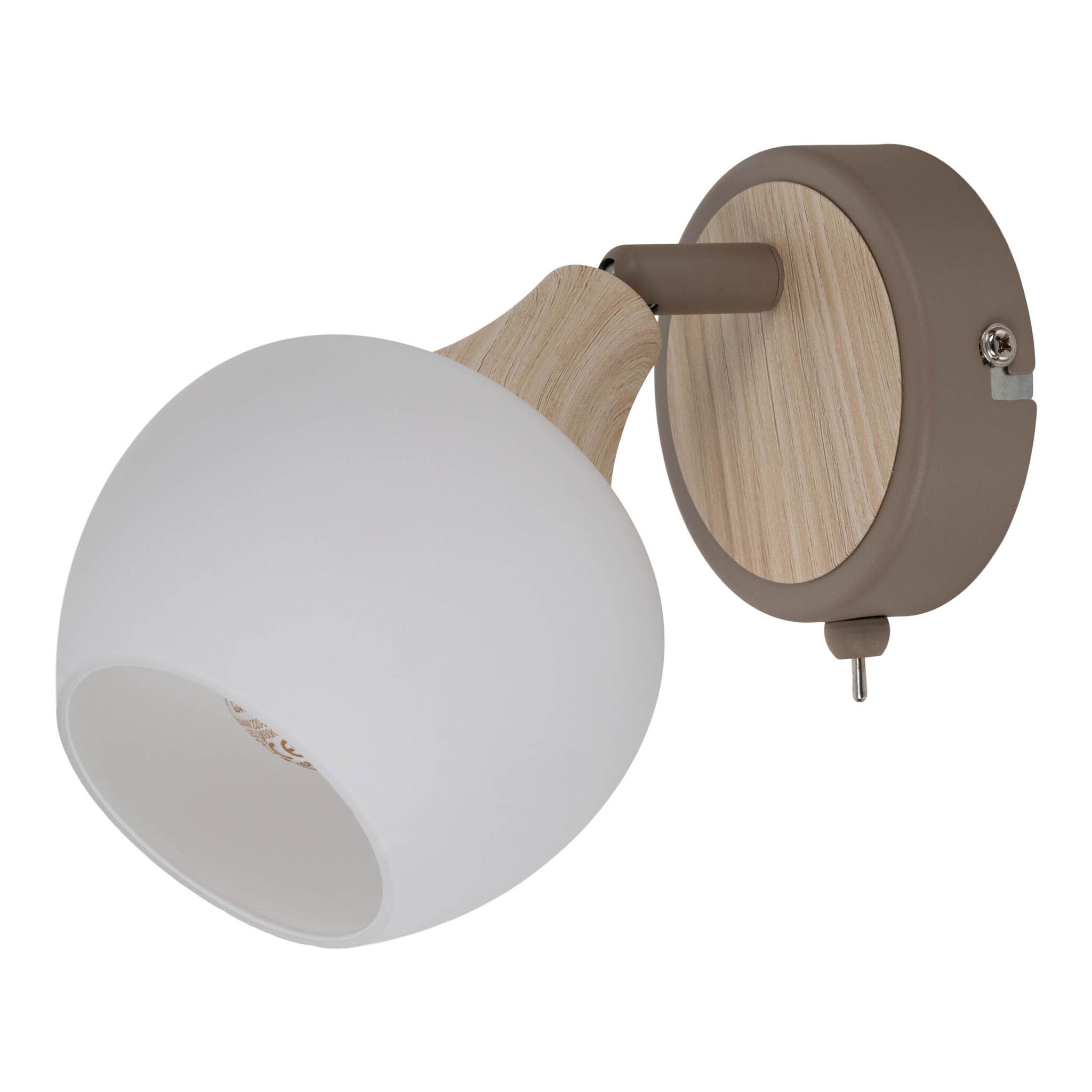Wandleuchte  MONACO  H: 18cm beige - IP20, E14, Beige
