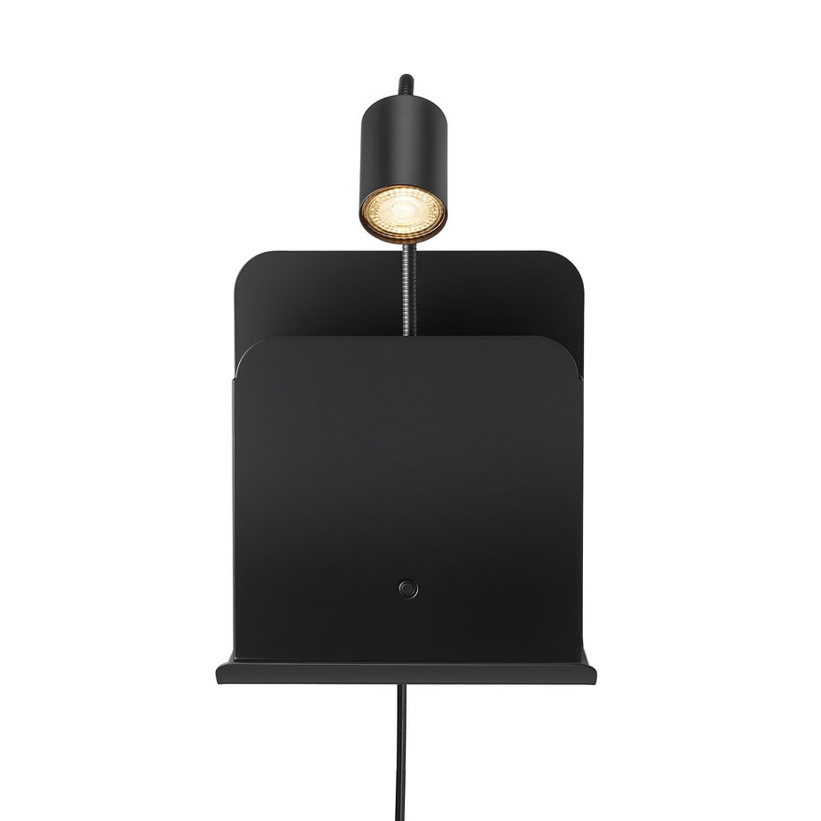 Roomi indoor, Wandleuchte, Schwarz - IP20, GU10