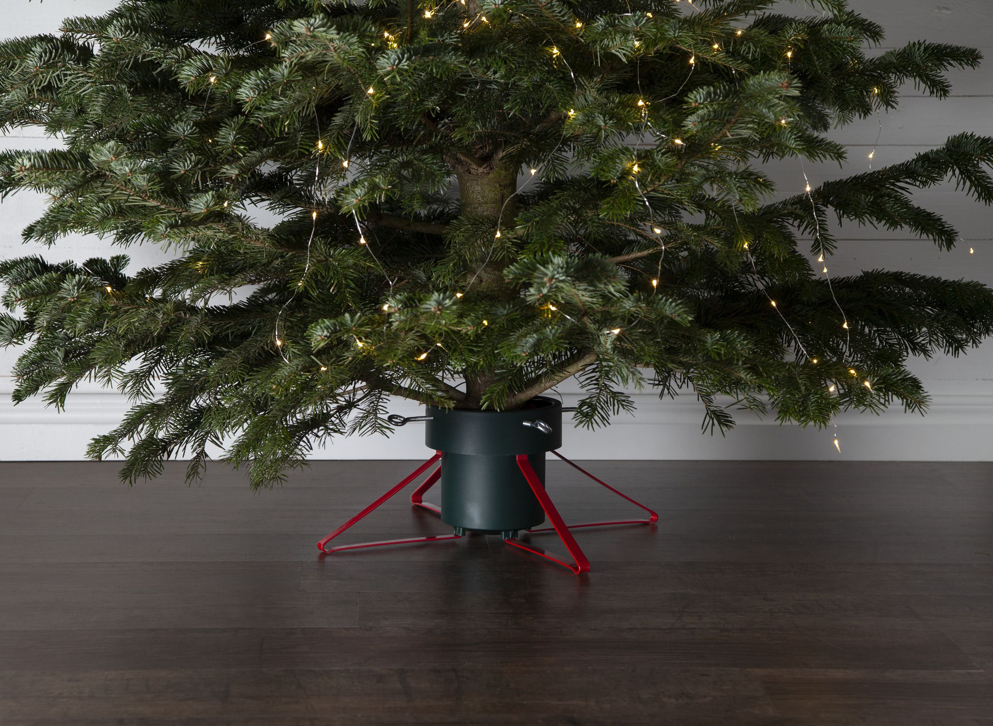 Universeller Standfuss für Weihnachtsbäume - 57x 57x 21cm, grün