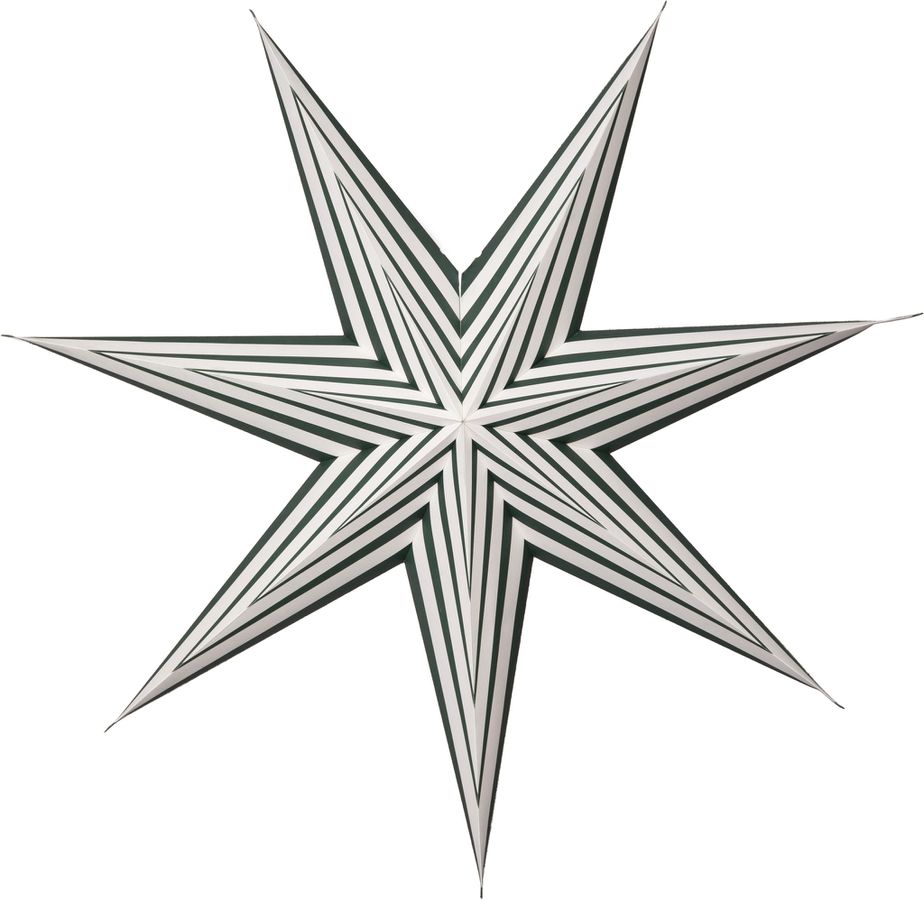 Paper Star Stripe - Indoor, , Weiss