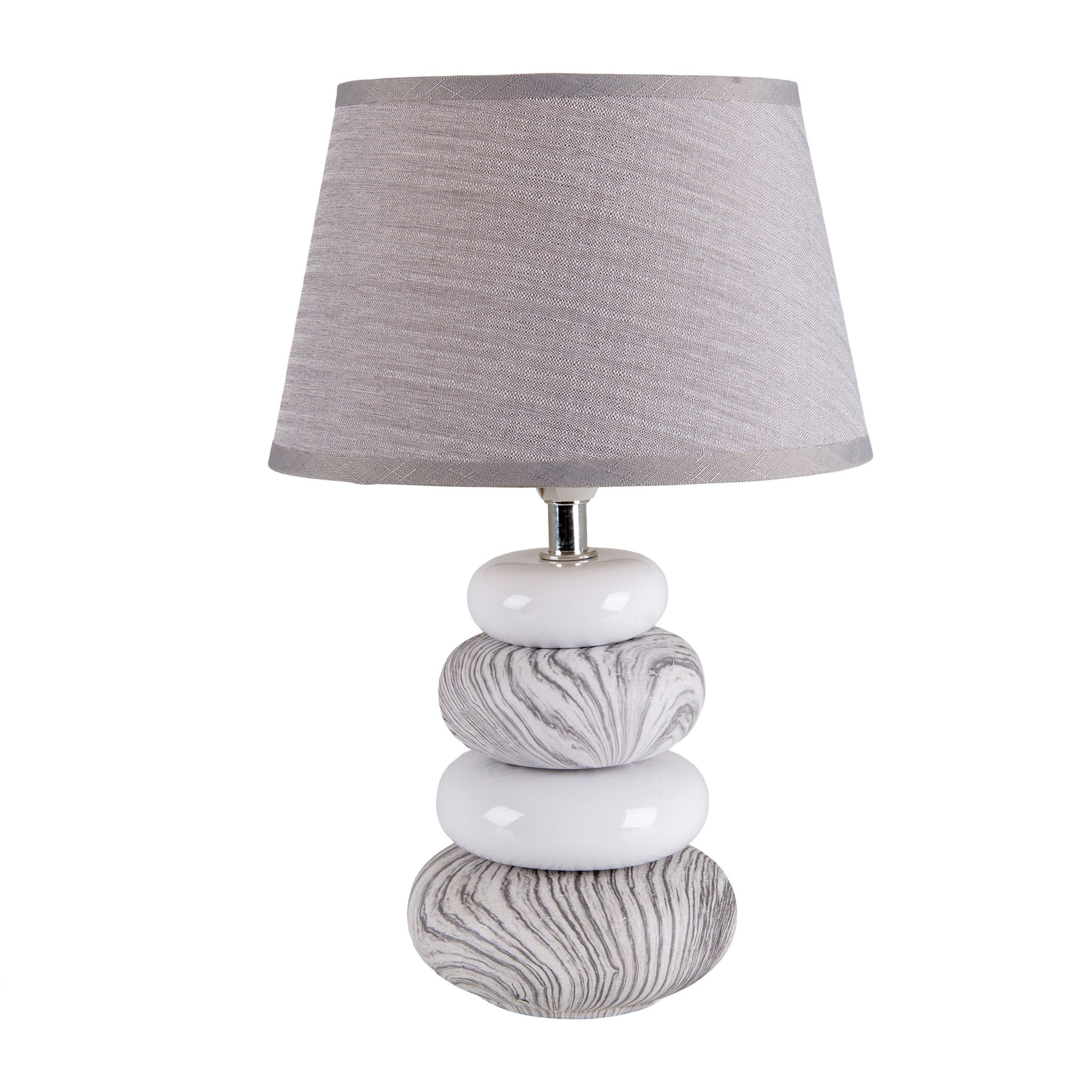 Keramik Tischleuchte Stoney h: 31cm - E14, 40W, IP20
