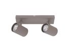 2er Spot Wand-/Deckenleuchte  TINNIS  L: 26cm sand - IP20, GU10, Beige
