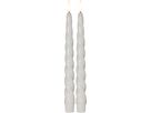 LED Dinner Kerze 2P Flamme Shine - Indoor, Weiss, 24.50 cm Höhe, Timerfunktion
