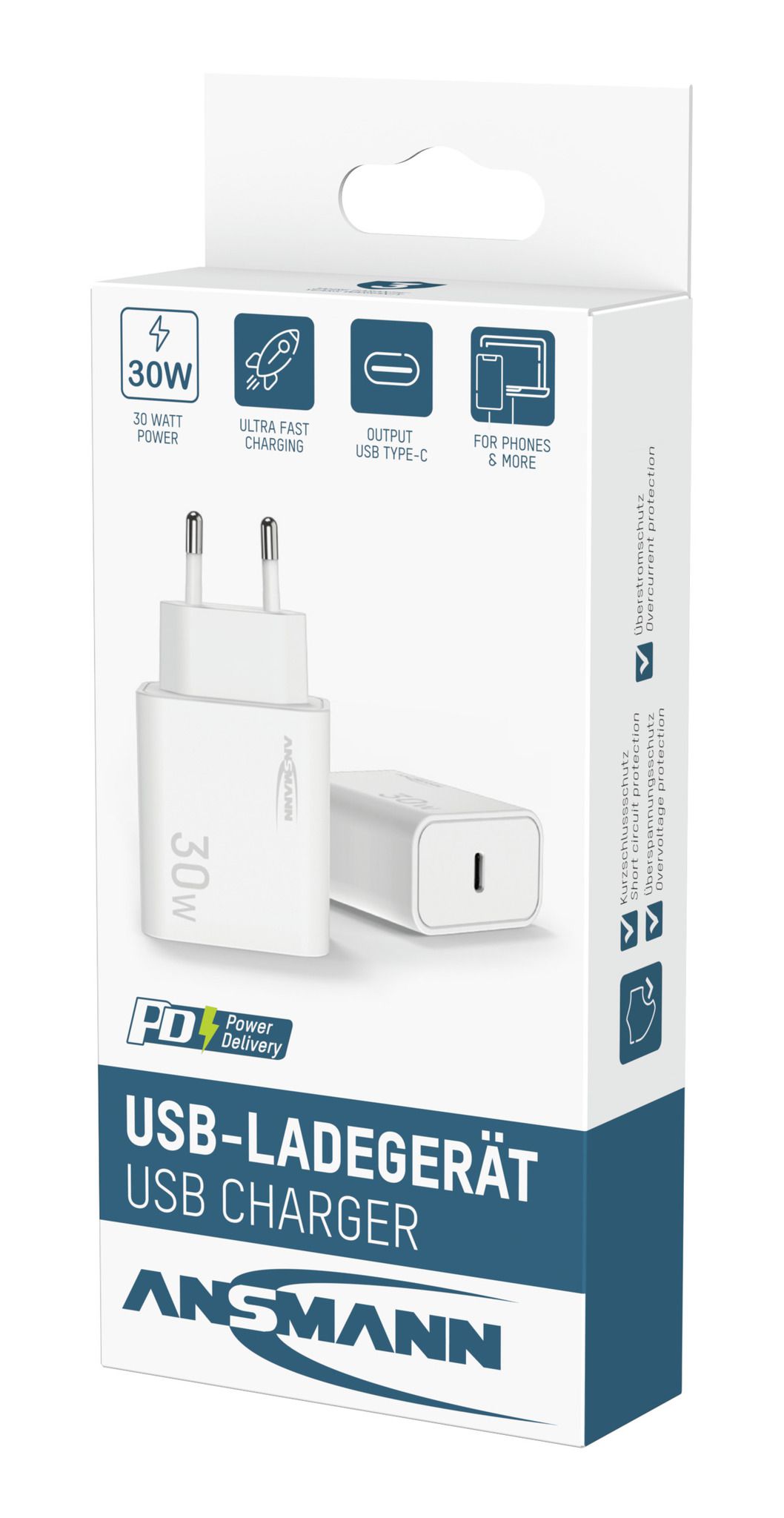 Home Charger HC130PD / 3 A / 30 W / 1 USB-C Port - Home Charger HC130PD / 3 A / 30 W / 1 USB-C Port