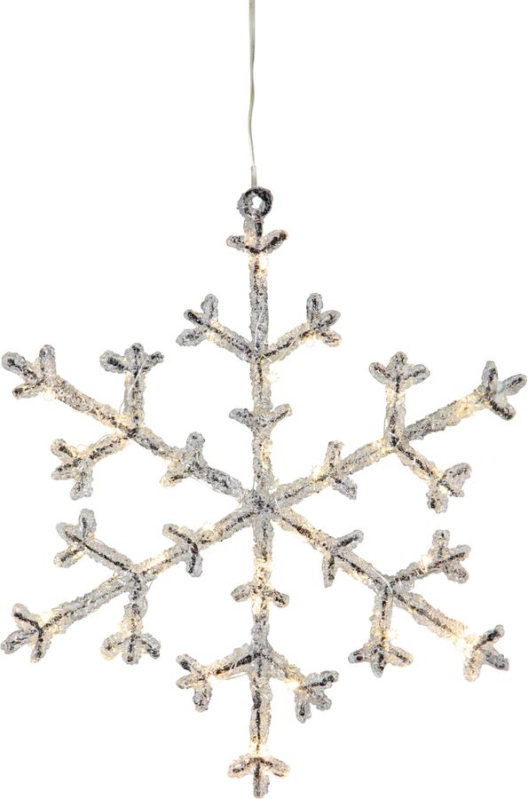 Schneeflocke Icy - IP20, Transparent, Warmweiss