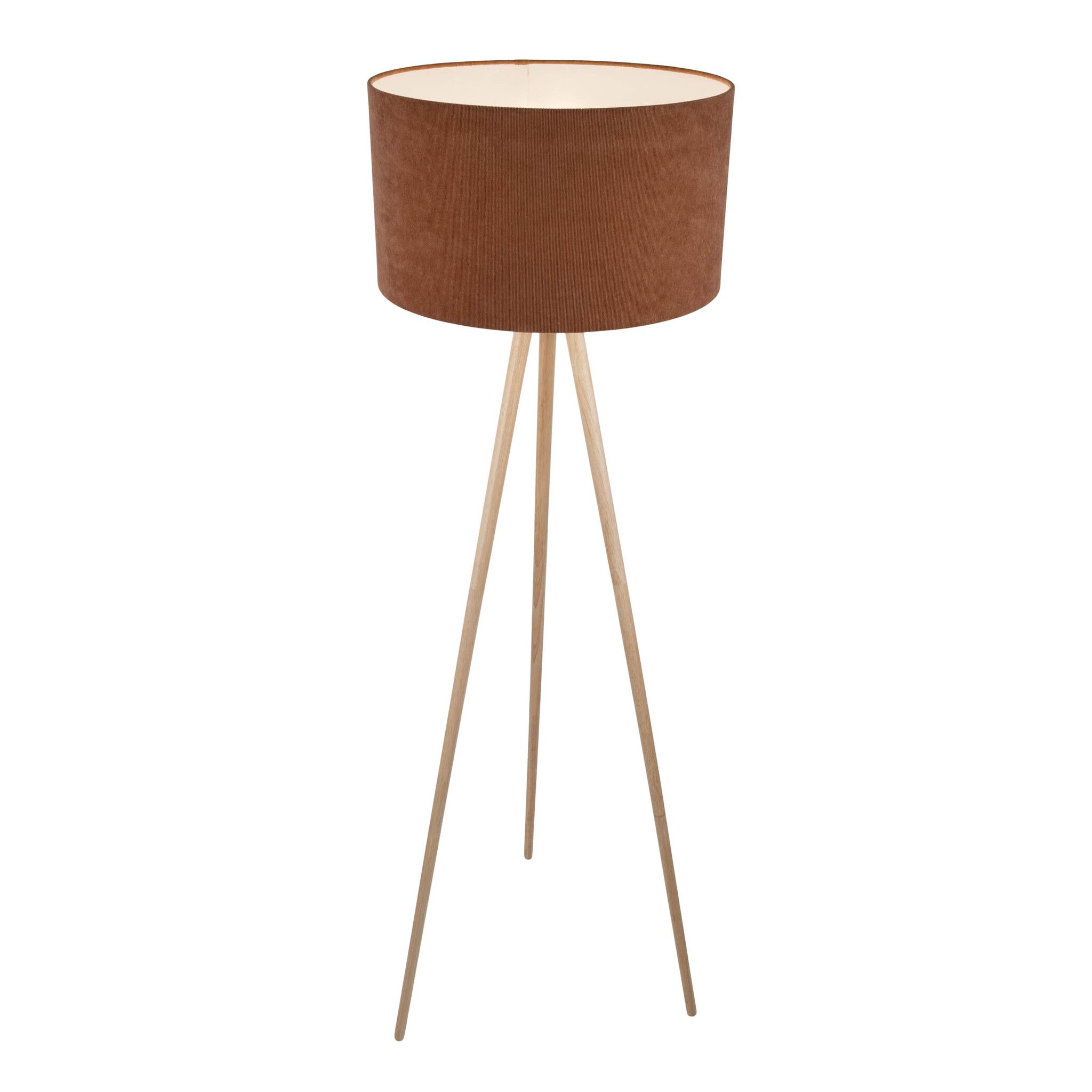 Stehleuchte  ARDITA  H: 152cm mocha mousse - IP20, E27, Braun