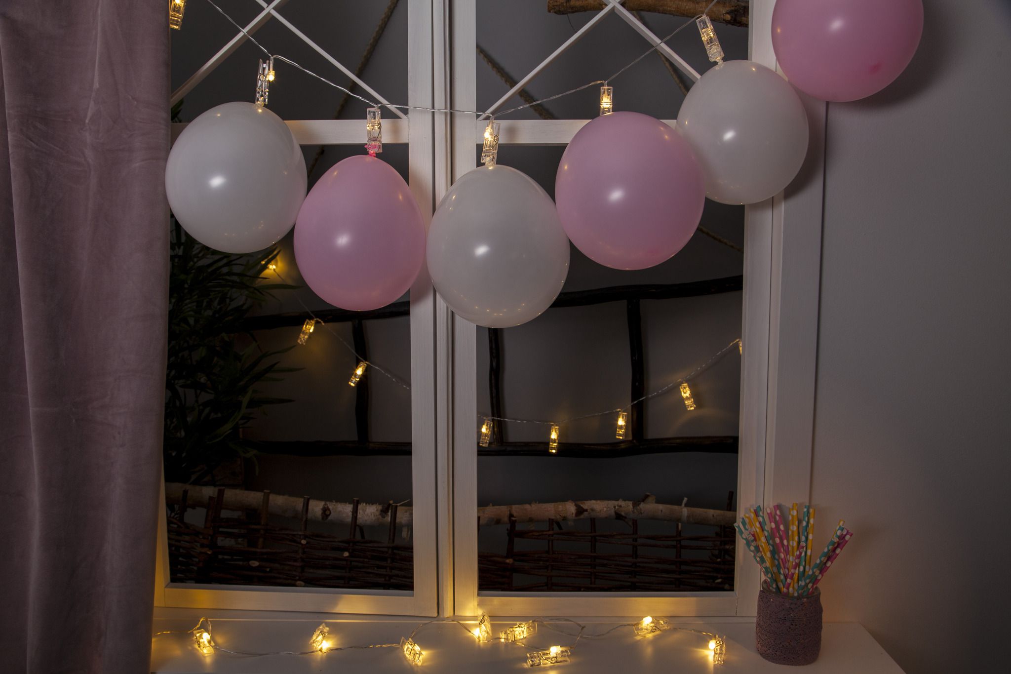 Lichterkette Clippy - IP20, Warmweiss, 10 LED