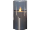 LED Pillar Kerze M-Twinkle - Indoor, Schwarz, 15cm Höhe, Timerfunktion
