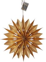 Papierstern Flinga - IP20, Gold, Warmweiss