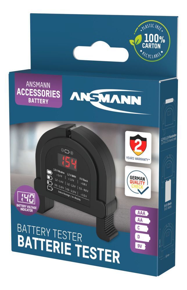 Batterie-Tester - für AA/AAA/C/D/9V