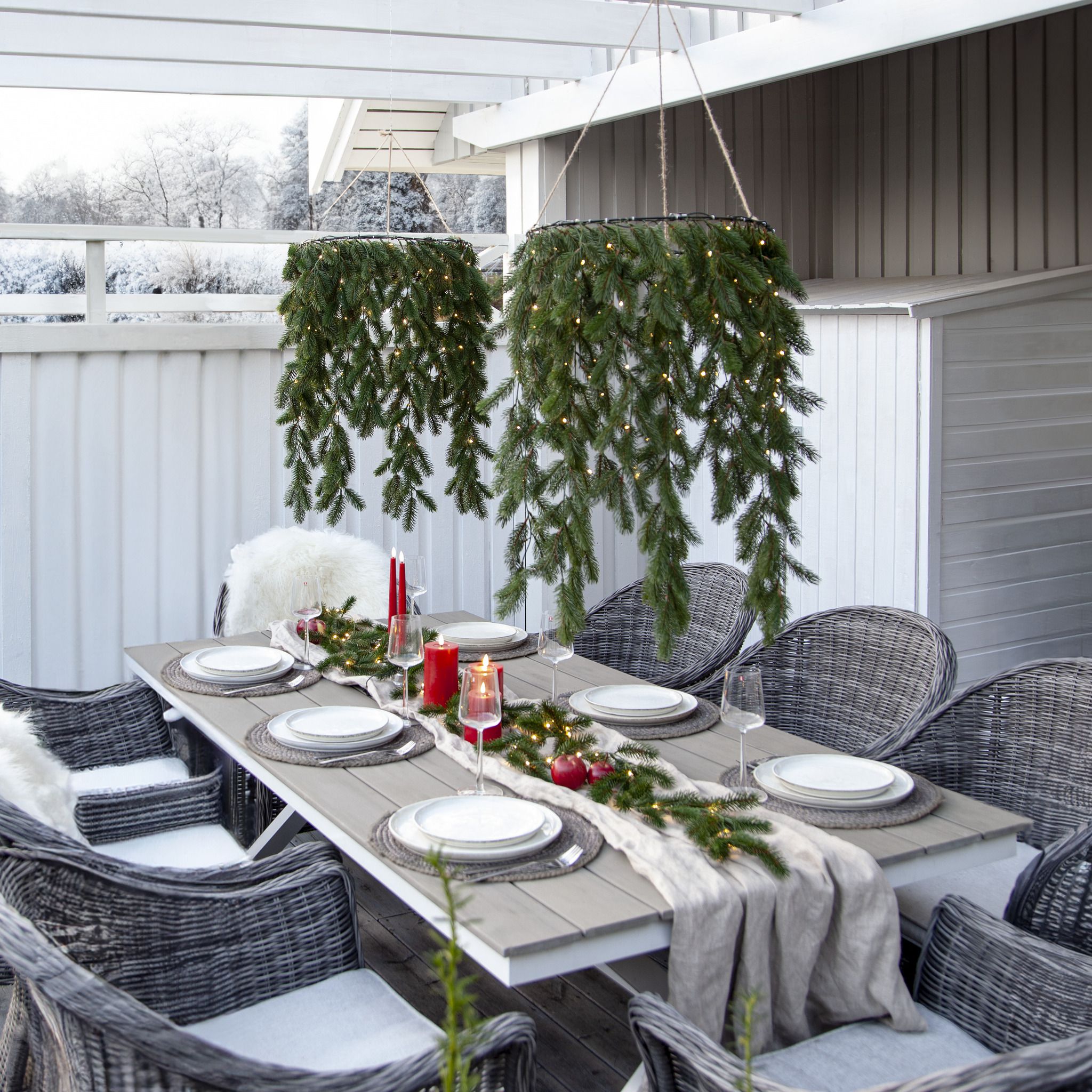 Kranz Erna - IP20, Warmweiss,Grün