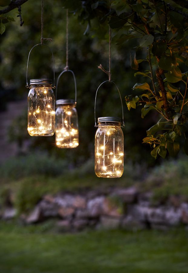 Solar Laterne Jamjar - Transparent, Lichtfarbe Warmweiss