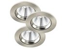 Fremont 3-Kit, 2700K, Gebürsteter Stahl - 5,5W LED, 2700K, IP23, 230V