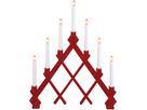 Kerzenleuchter Rut - IP20, Rot, Warmweiss