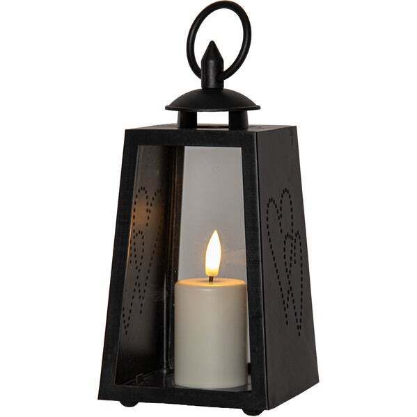 Laterne Flamme - Indoor, 52 cm Höhe,Timerfunktion