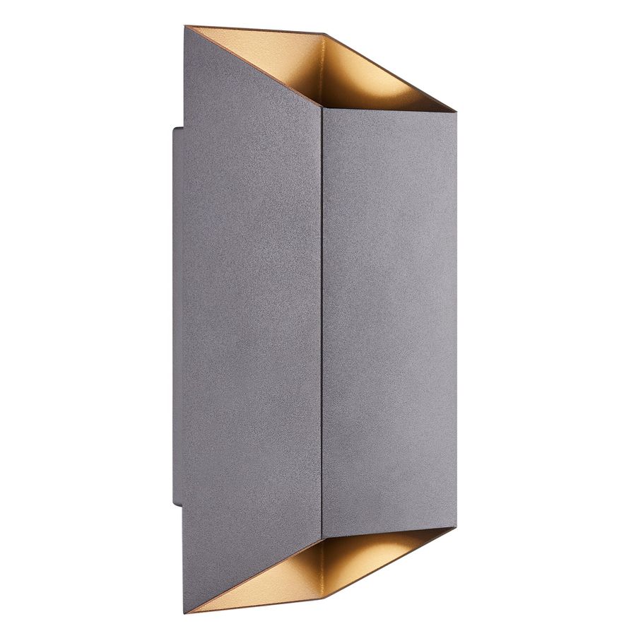 Nico Square 22, Wandleuchte , Anthra. - GU10, IP54, max.35W