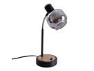 Tischleuchte FUMOSO - E14, max. 1x40W, IP20, schwarz + holz, nicht dimbar, exkl. Leuchtmittel, D=120mm, H=390mm