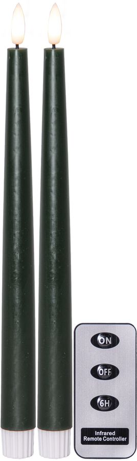 LED Dinner Kerze 2 pack Flamme Slim - 0/20