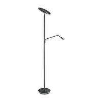 LED-CCT Stehleuchte  SAMIRO  inkl. Lesearm H: 180cm schwarz - IP20, LED-Modul, Schwarz