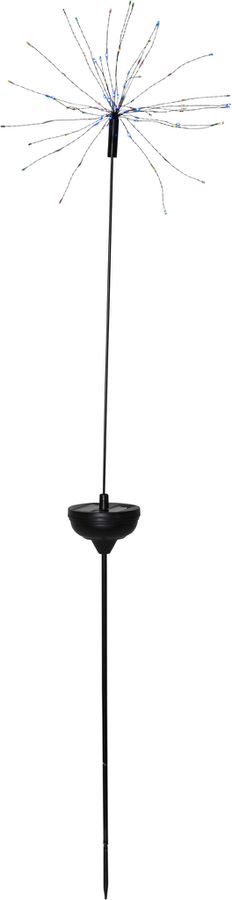 Solar Decoration Firework - Schwarz, Lichtfarbe Multicolor (Red-Green-Blau)