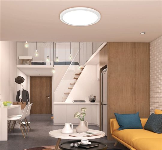 LED Downlight SYNO UNIVERSAL - 10/13/16W, 950-1800lm, 3000/4000/5700K, IP20, CRI 80, weiss, nicht dim; D=235mm, H=16mm, BL=65-205mm