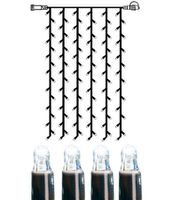 System LED Extra, Vorhang, 100x200cm - Schwarz, Kaltweiss