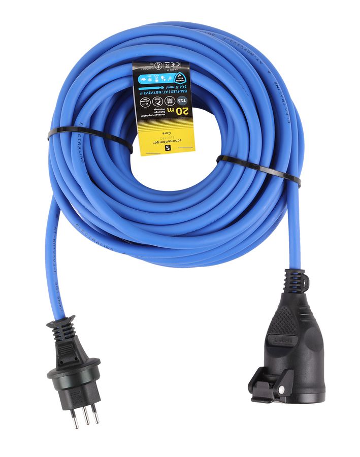 Verlängerungskabel T13 IP55 20m - BAUFLEX N07V3V3-F 3G1.5mm2