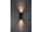 Canto maxi kubi 2, Wandleuchte, Schwarz - GU10, max. 2x28W, IP44